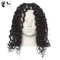 Tête de mannequin pour femmes, cheveux humains bouclés, pour la formation en coupe, tressage, coiffage et modélisation - Cheveux naturels