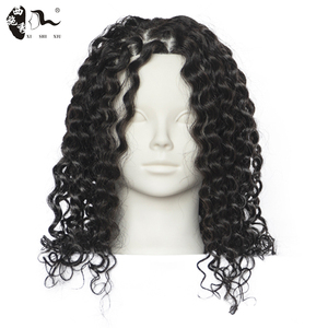 Tête <span class=keywords><strong>de</strong></span> mannequin pour femmes, <span class=keywords><strong>cheveux</strong></span> humains bouclés, pour la formation en <span class=keywords><strong>coupe</strong></span>, tressage, coiffage et modélisation - <span class=keywords><strong>Cheveux</strong></span> naturels - Product Image 1