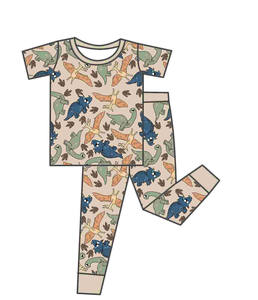 <span class=keywords><strong>Pyjama</strong></span> en bambou unisexe pour enfants Qingli OEM, sans droits de douane, ensemble short et pantalon à manches courtes pour filles de 1 à 12 ans - Product Image 4