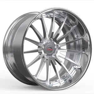 Wholesale price new design 18 19 20 21 22 23 24 26 inch 5*114.3 silver rims forged car wheels