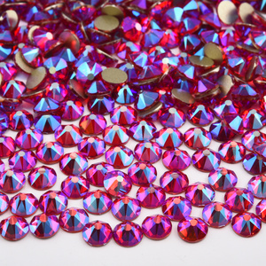 Cristales Planos Premium OLeeya 2088, Color Azul Brillante AB, Sin Fijación en Caliente, para Decoración de Ropa, Bikinis y Manualidades - Product Image 3