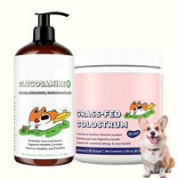 Glucosamine liquide et poudre de colostrum et multivitamines pour chien pour le bien-être et la santé des chiens d'aujourd'hui