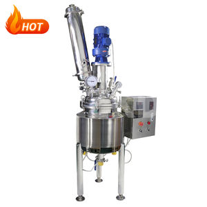 Fabricants chinois 20l réacteur en acier inoxydable chemisé avec couvercle ouvert - Product Image 4