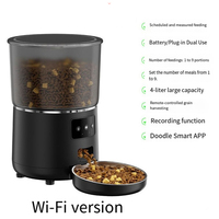 Distributeurs automatiques intelligents de nourriture pour animaux de compagnie 4L avec caméra pour chat et chien