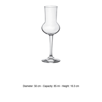 Bormioli Rocco Restaurant Grappaglas 8,5 cl H 16,3 cm Ø 5,6 cm Proefglas