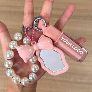 Chaveiro de Brilho Labial Vegano Atacado Longa Duração Transparente Cintilante Glitter Óleos Labiais em Bastão Alta Pigmentação Hidratante Matte Baixo MOQ - Product Image 1