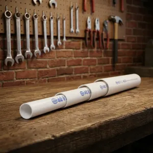 Tuyau de conduit en PVC-U cylindrique durable de 25 mm pour le tirage de câbles électriques - Product Image 1
