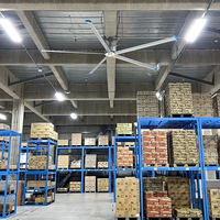 Ventilateur de plafond HVLS QIXIANG 4,2m/5m/5,5m/6m/7,2m à refroidissement par air pour entrepôt, usine, église, gymnase, grande salle