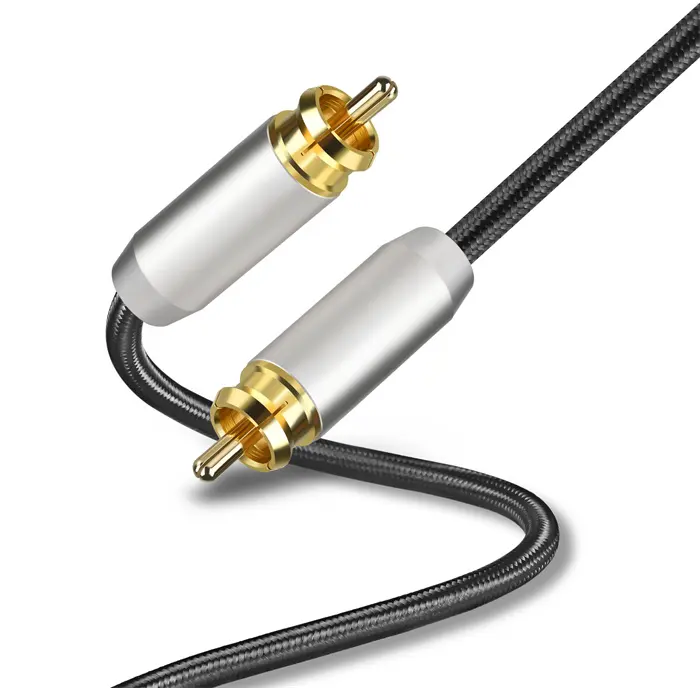 1m 3m 10m 15m Setup Box Audio Ofc Rca 5 M Cable 5M 17 Ft Male To Male Gold Plated High End Hi-Fi Audio Rca Cables High Quality