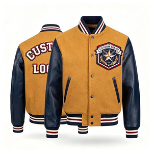 Custom <b>Baseball</b> <b>Jacket</b> Leather Sleeves Plus Size Vintage Style Custom Design Varsity <b>Jacket</b> Letterman <b>Jacket</b> <b>Men</b> <b>Baseball</b> <b>Jacket</b> - Product Image 2