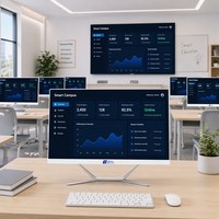 PC Todo en Uno de 23.8 Pulgadas, Intel Core i3/i5/i7/i9, para Negocios y Educación, con Puerto HDMI y COM, Ventilador Silencioso, Garantía de 3 Años