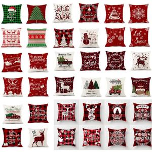 Funda de Almohada Navideña con Diseño de Papá Noel y Muñeco de Nieve, Decoración Festiva para el Hogar, Hotel, Fiesta de Navidad, Año Nuevo, Sofá, Guangdong - Product Image 3
