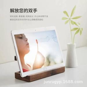 Wooden Pen Holder Display <b>Stand</b> Square Shape Multi Functional Desk Organizer <b>For</b> Pens And <b>Tablets</b> - Product Image 4