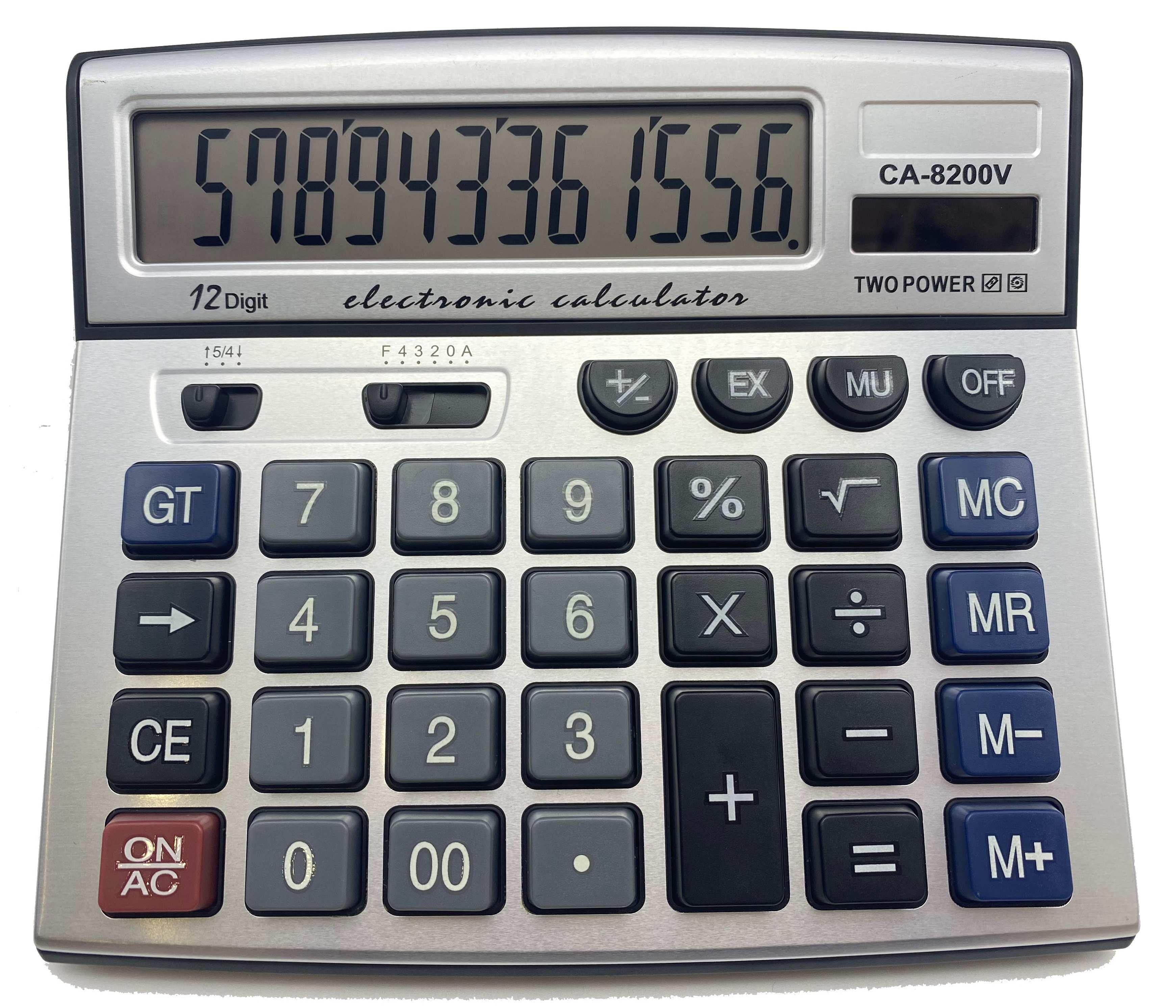 calculator panel 12-digit display calculator with high