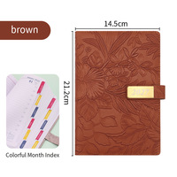 Carnet d'agenda à couverture rigide avec logo personnalisé, 100 feuilles, planification annuelle complète, promotionnel pour entreprises, vente en gros