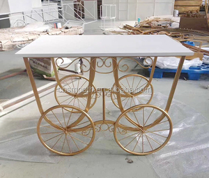 Decoración de boda, carrito de dulces, <span class=keywords><strong>Bar</strong></span> para exhibición de boda, estante de Metal - Product Image 2