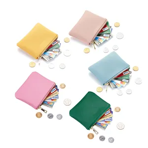 사용자 정의 로고 밝은 색상 작은 미니 키즈 지갑 Lehater 귀여운 동전 지갑 변경 지갑 지갑 판매