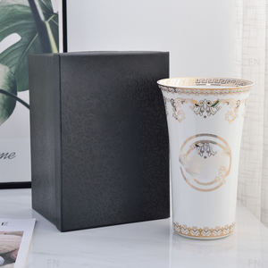 Decoración del hogar Porche Sala de estar Florero de cerámica de lujo Mesa de escritorio Florero de cerámica - Product Image 4