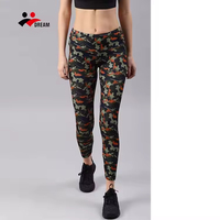 Collants de sport de gymnastique imprimés par sublimation à taille haute, leggings de fitness et d'athlétisme, pantalons de yoga extensibles à taille haute pour femmes
