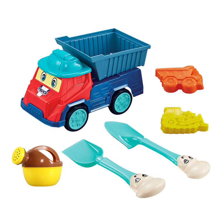 2025 New Summer Toy Piece Set Shovel Sand Mold Dump Truck Beach Sand Toys  Car