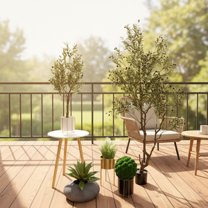 <span class=keywords><strong>Pot</strong></span> de plantes artificielles <span class=keywords><strong>en</strong></span> PU fait main, style <span class=keywords><strong>olivier</strong></span>, très demandé, matériau durable, résistant aux UV, feuillage luxuriant, pour décoration intérieure et extérieure - Product Image 6