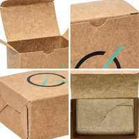 Boîte de papier kraft personnalisée Boîte d'emballage à insertion unique avec boucle automatique et fond Matériau recyclable personnalisé
