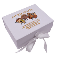 Boîtes cadeaux pliantes de luxe, nouveau style, haut de gamme, écologiques, pour noix, avec finition mate, design personnalisé, en carton blanc recyclable