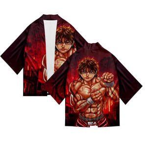 9 stili Hanma Baki Cosplay giapponese Haori Anime Kimono abbigliamento - Product Image 3
