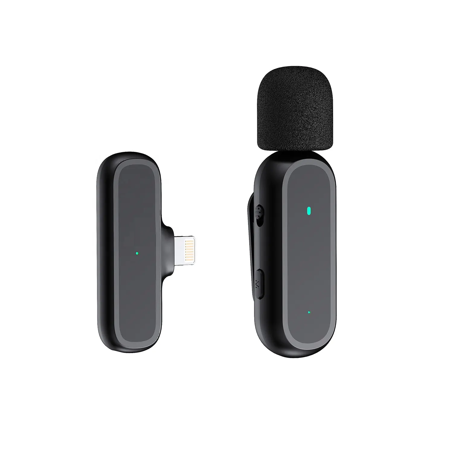 Microphone Lavalier sans fil avec boîtier de charge Portable, Audio vidéo, annulation du bruit, enregistrement, Plug-and-Play, micro pour téléphones ios et Android