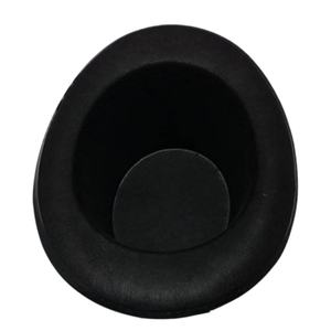 Chapeau haut de forme noir HKZB en feutre, unisexe, toutes saisons, pour magicien, accessoires de magie, fête jazz, performance scénique, cosplay - Product Image 4