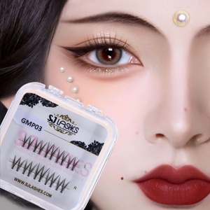 DIY <span class=keywords><strong>Manga</strong></span> & Pixie <span class=keywords><strong>Salon</strong></span> Extensions Look Individuel Cluster Cils Anime Cils Appuyez sur et Go Pop sur pré-mappé Faux Cils - Product Image 5