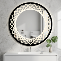 Miroir lumineux LED de haute qualité, sans cadre, décoratif, personnalisé, pour chambre à coucher, Salon, lavabo, salle de bain