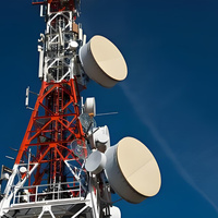 Tour de télécommunication cellulaire triangulaire TIA-222-G 5G/4G LTE - Mât radio en acier à 3 pieds avec structure tubulaire en treillis