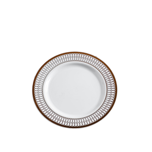 XUELI Luxury Elegant Exquisite Geometric Pattern Disposable <b>Plastic</b> <b>Tray</b> Dish BPA Free Environmentally Friendly Party Family - Product Image 1