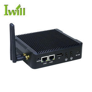 NIC kép 1 com 6USB J3710 Mini PC với vỏ nhôm Barebone công nghiệp xách tay ordinateur <span class=keywords><strong>DDR3</strong></span> RAM chúng tôi/EU phích cắm - Product Image 3