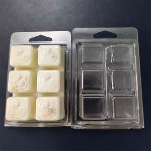 Balmumu clam kabukları PP 6 boşluk beyaz balmumu eriyik kapaklı buzlu blister ambalaj özel fiş balmumu erir kapaklı - Product Image 4