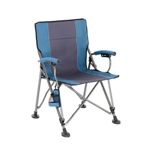 2024 yeni taşınabilir katlanır plaj balıkçılık açık katlanabilir yastıklı yastıklı kamp sandalyeleri ile yastıklı sert kol dayama