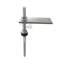 Vente en gros de pieds solaires PV en L sur le toit Supports de système de montage Boulon de suspension de montage solaire L pieds L pieds Système solaire PV PV