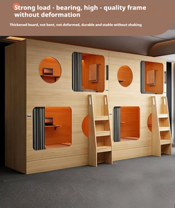 KSL Capsules de couchage de luxe en bois, lits superposés pour auberges, lits d'hôtel capsule avec serrure intelligente, personnalisables - Product Image 6