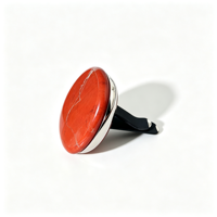 Diffuseur d'air frais pour voiture en cristal de jaspe rouge, diffuseur de parfum magnétique en pierre naturelle pour la décoration de voiture, cadeau