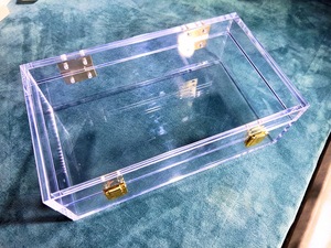 Caja de Almacenamiento Acrílica Transparente, Exhibidor Personalizado, Organizador Portátil con Tapa para Hogar, Oficina y Escritorio - Product Image 1
