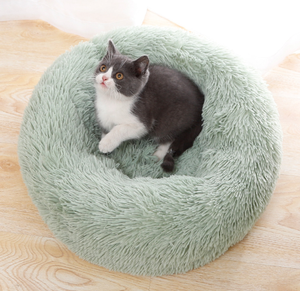 Hot <span class=keywords><strong>Sale</strong></span> Cat Benodigdheden Pluche Cat Nest Ronde Diepe Slaap Winter Pet <span class=keywords><strong>Bed</strong></span> Cat - Product Image 2