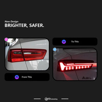 Pour Audi A6 C7 2012-2015, ensemble de feux arrière LED complets, style C8, mise à niveau avec clignotants séquentiels et feux de position dynamiques, 12V, neuf