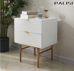 Beautiful Modern <strong>Minimalist</strong> Solid Wood Bedroom Nightstand Wholesale Delicate Luxury <strong>Bedside</strong> <strong>Table</strong> with Drawer Home Furniture - Product Image 4