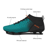 Chaussures de football personnalisées avec logo OEM, antidérapantes, à crampons longs, chaussures de sport pour hommes