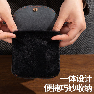 Shoe Polishing Glove Soft Velvet Material For Leather Shoe Care Cleaning Waxing Oiling Dust Removal Portable Gentle Durable - Product Image 4