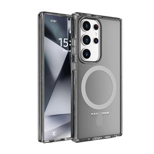 Pour Samsung S25 Ultra S25 Plus magnétique Transparent clair paillettes housse de <span class=keywords><strong>t</strong></span>éléphone portable antichoc Anti-jaunissement couverture arrière - Product Image 3