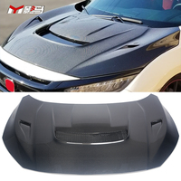Nouveau capot de capot en Fiber de carbone Style VARTS pour Honda pour Civic 10e génération Compatible avec les modèles FK8 FK7 FC