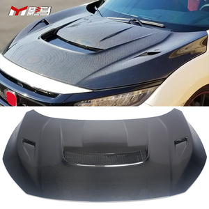 New varts phong cách sợi carbon nắp ca-pô mui xe cho Honda cho Civic 10th Gen Tương thích với fk8 FK7 <span class=keywords><strong>FC</strong></span> mô hình - Product Image 6