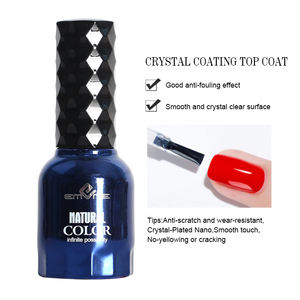 EMENE nuevo 15mL Super brillante templado cristal transparente sin limpiar capa superior diamante UV Gel esmalte de uñas - Product Image 4